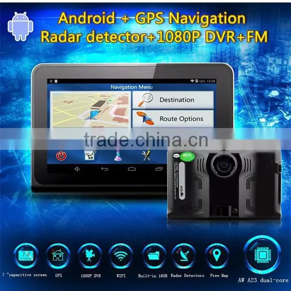 Android Gps Dvr Navigation With Anti Radar Detector photo-3