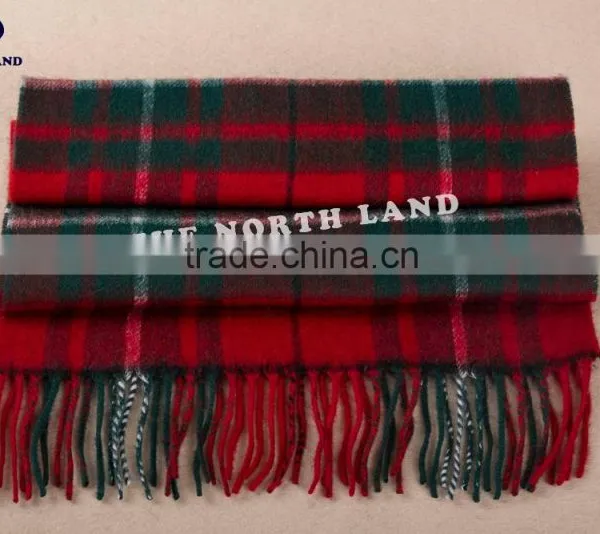 Wholesale Cheap Wool RedTartan Scarf WCS14112218 photo-3