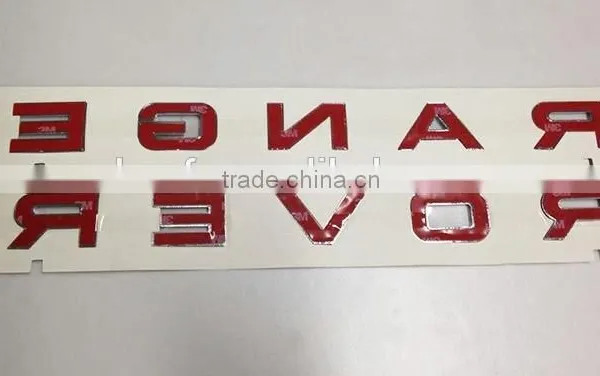 Hot Sale Unique 3D Plastic Raised Black/Chrome Letter Car Grille Emblem Badge photo-4