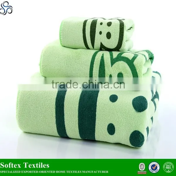 China Manufacturer Lovely Cartoon Design 27*54 Inch Microfiber Towel Bath photo-4