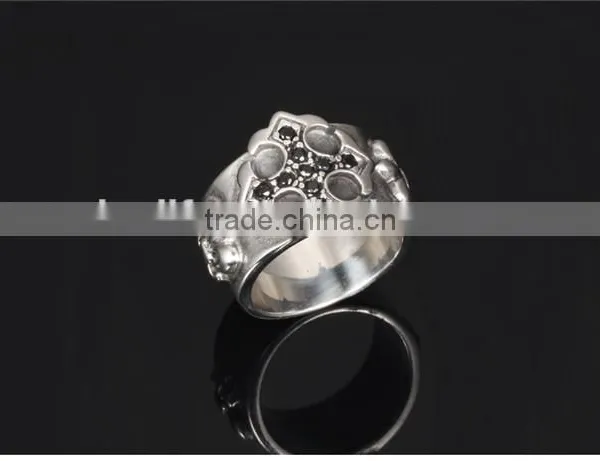 Wholesale Man Jewellery New Arrival 2016 316L Steel Cubic Zirconia Ring Men photo-4