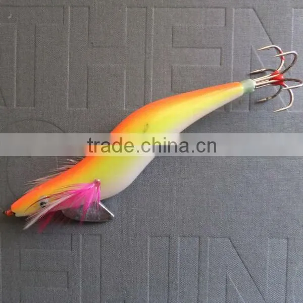 New Orange Paint Squid Jig