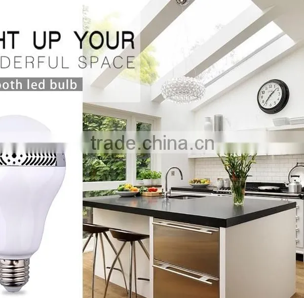 Bluetooth Colorful Smart LED Light Music Speaker photo-2