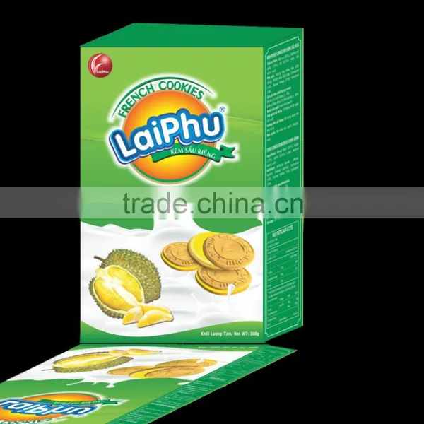 French Cookies Box 300g - Durian