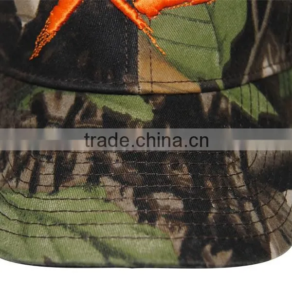 Embroidery Camo Trucker Cap photo-5
