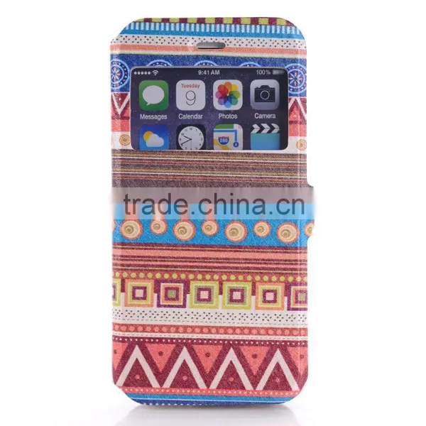 Stand Style Magnet Flip PU Leather Cartoon Paiting Pattern Soft Case For IPhone 6 6S 4.7Inch Wallet Cover for Iphone6 Phone Bags photo-4