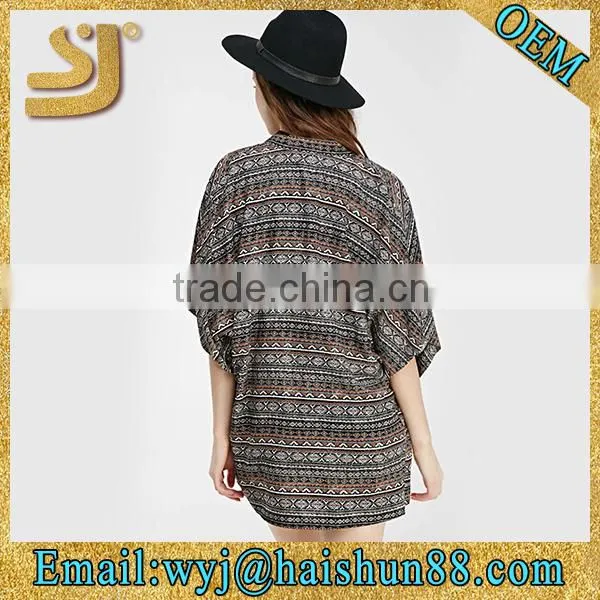 Tribal Print Dolman Cardigan photo-3