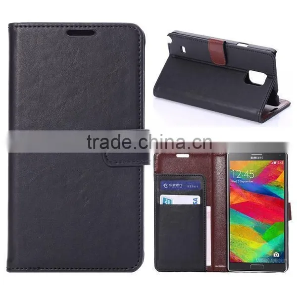 High Quality Mobile Phone Case From China Supplier, pu Leather Wallet Case for Samsung Galaxy Note 4 Mobile Phone D0155 photo-5