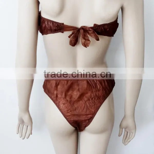 Factory Wholesale Disposable Panties Bra Set Ladies Underwear Sexy Bra And Panty New Design For Spa photo-2