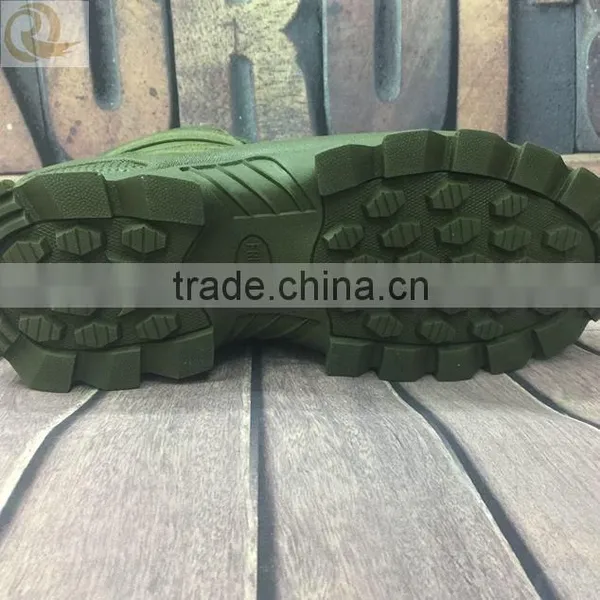 2016.high Quality Leather Low Ankle Green Military Boots photo-4