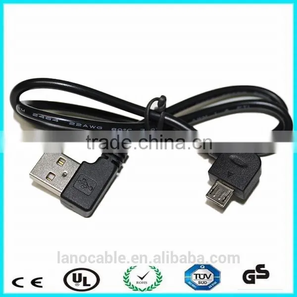 0.2M 22awg 90 Degree Micro Usb to Open Cable photo-5