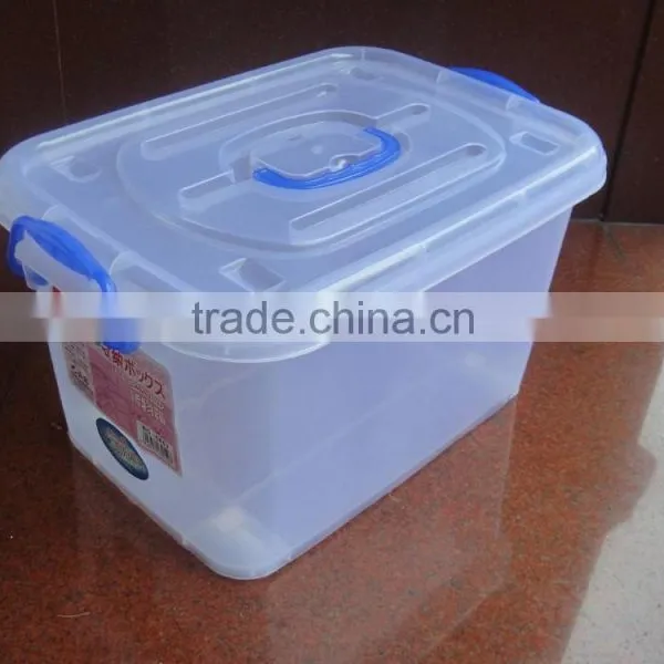 32L Plastic Storage Container Storage Box With Wheels photo-2