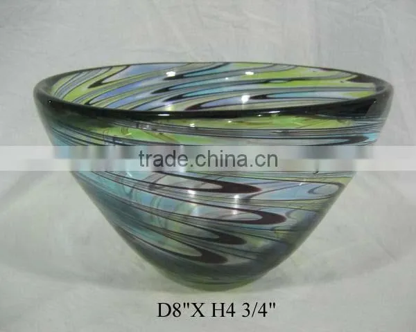 hollow glass bowl