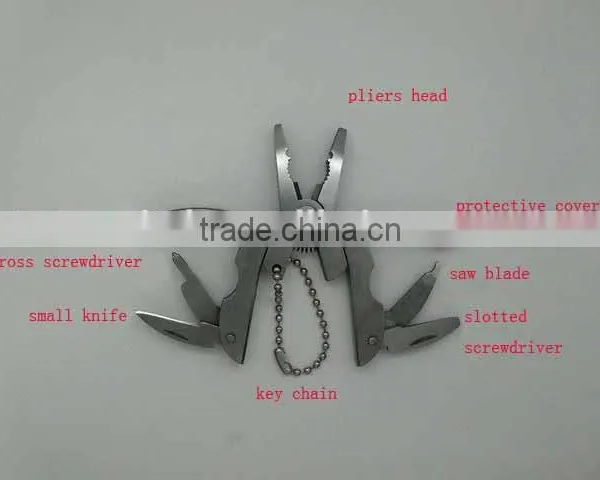 OEM Mini Folding Multi-Function Knife Pliers Keychain Gift UD06043 photo-2