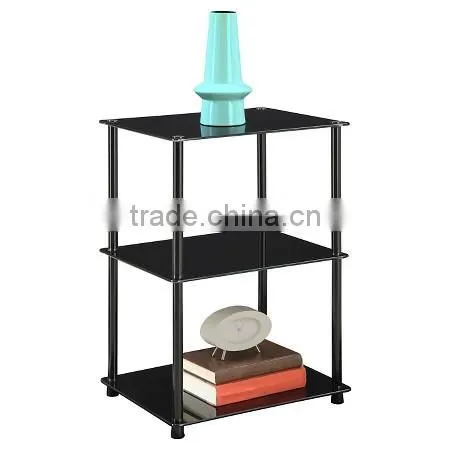 Foshan Shunde Simple Style Living Room Tempered Glass Top Side Table photo-2
