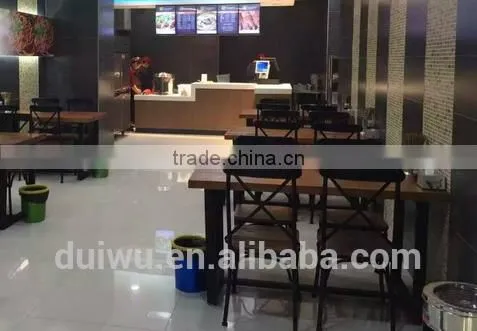 Foshan Supplier Wooden Restaurant Fast Food Table and Chairs photo-2