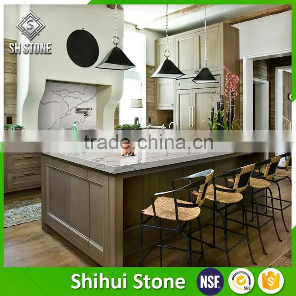 White Mirror Fleck Quartz Stone Countertop, Quartz Stone Price in Low photo-3