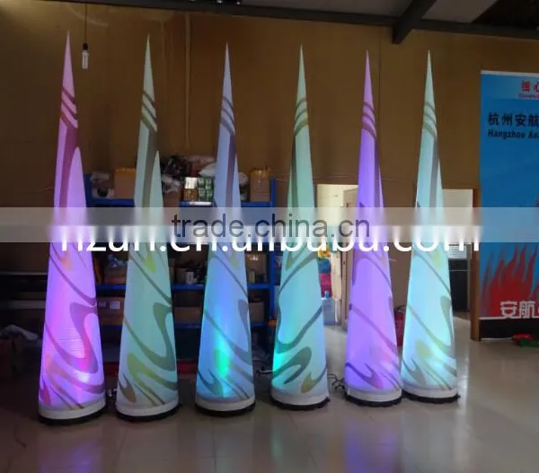 Colorful Light Up Inflatable Wedding Cone photo-2