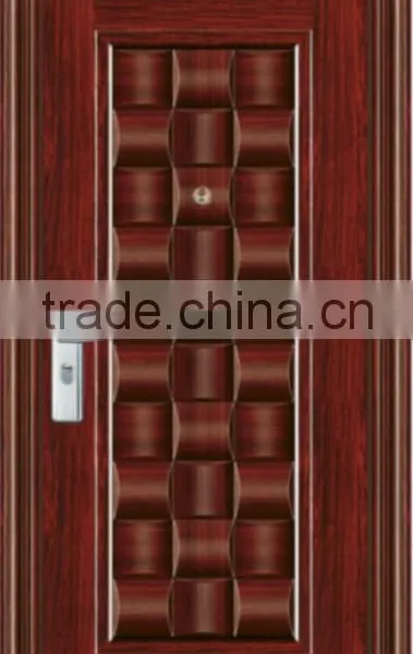 China New Residential Single Leaf Steel Security Door photo-2