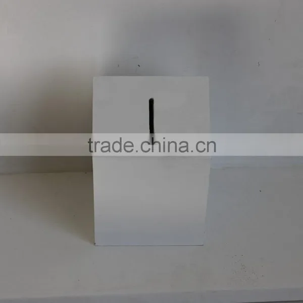 White Wooden Piggy Bank photo-2