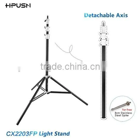 Factory Supply HPUSN Four-section Photographic Heavy Duty Aluminum Telescopic Air-cushion Light Stand photo-2