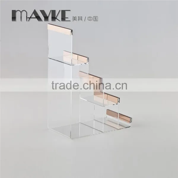 Acrylic Wallet Display Stand With Stainless Steel for Wallet Shop Display photo-2