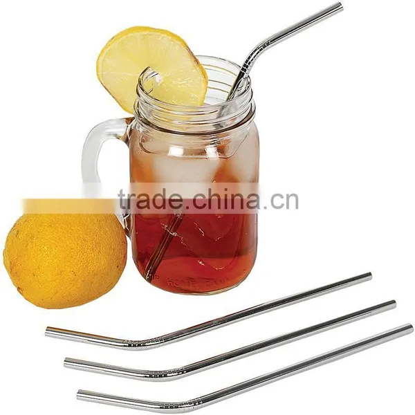 Hot Sale Stainless Steel Straws for Drink 6 Pcs With 2 Cleaner Brush Cleaning Brush Included photo-5