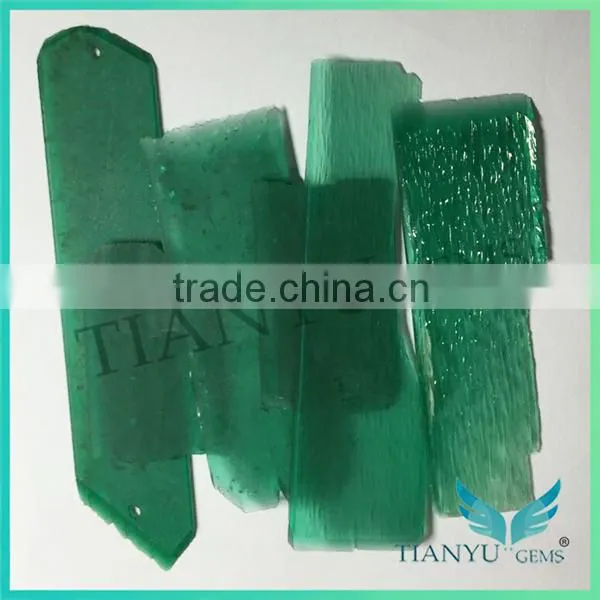 Wholesale Blue Emerald Stone Bulk Gemstone /rough Cut Synthetic Russian Emerald Price per Carat photo-4