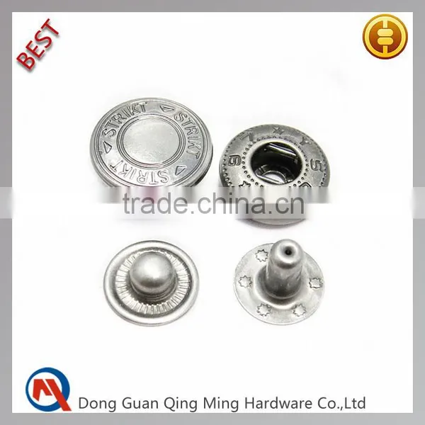 15mm Custom Printed Metal Button Snaps for Leather