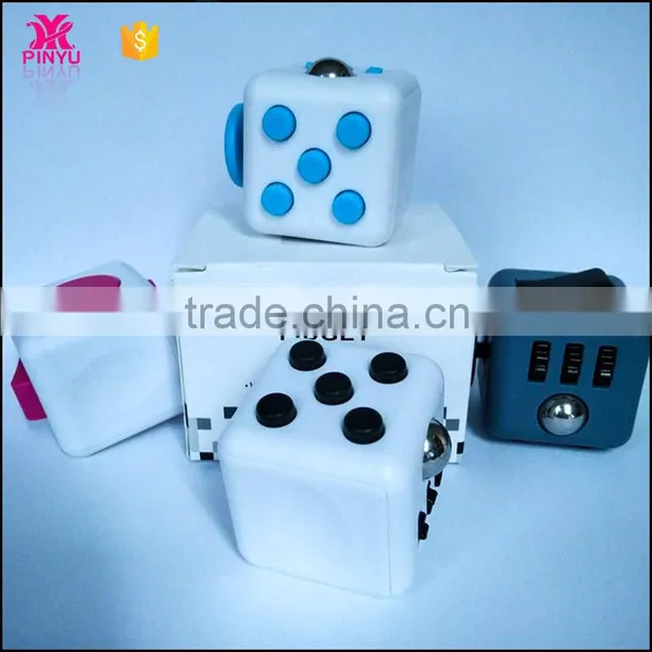 Matt surface smooth touch fidget cube stress relief toys