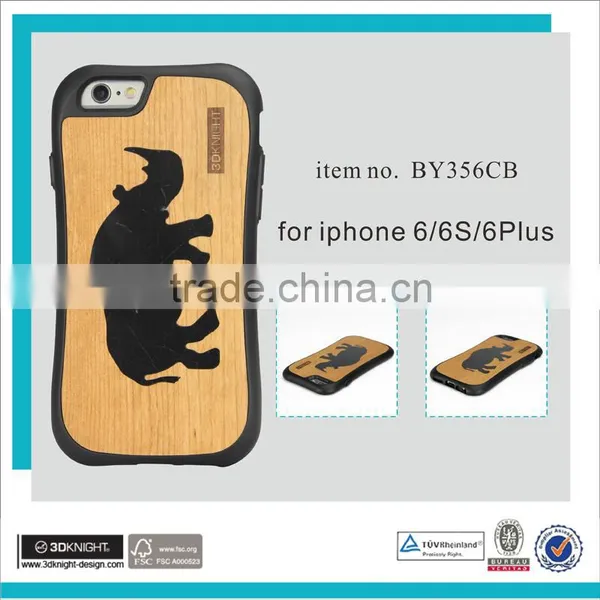 2016 Handmade for Wood Iphone 5 Case,for Wood Iphone 6 Case ,wood Case for Iphone 6 5 With Logo Engraved photo-2