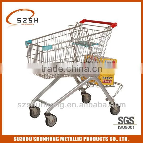 German Style Metal Supermarket Shop Cart photo-5