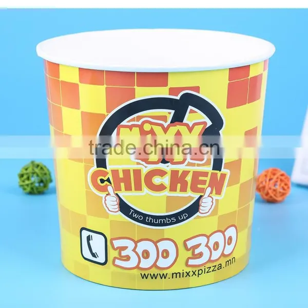 Big Yellow Disposable Paper Popcorn Cups / Bowls for Movies photo-2
