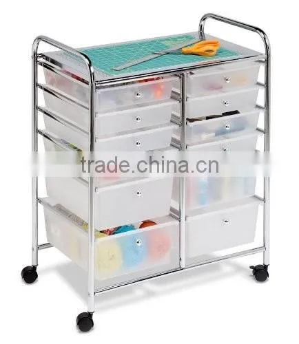 Vivinature 12 Drawer Chrome Studio Organizer Cart photo-4