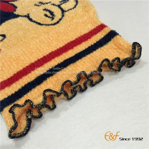 Children Fluffy Yarn Knitted Haramaki Short Pants photo-3