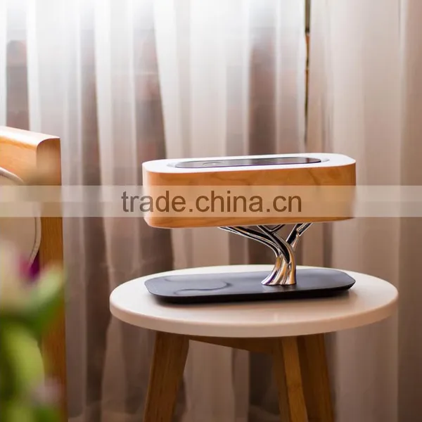 Multimedia Loudspeaker With Atmosphere Lamp. Wireless Charge Bluetooth Speaker Box Night Light for Bedroom photo-2