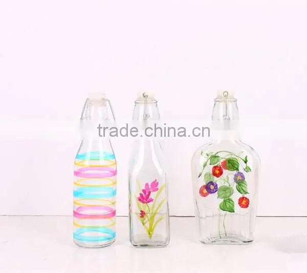 1liter Glass Juice Bottle With Decal photo-3