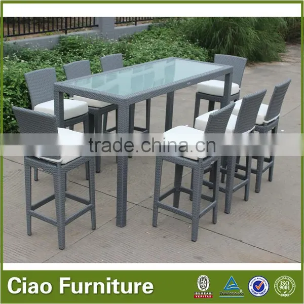 Contemporary Bar Stools/PE Rattan Wicker Bar Chair photo-3