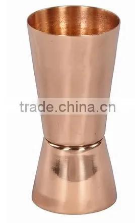 BPA FREE 100% PURE COPPER JIGGER SHOT GLASS, SOLID COPPER MEASURING JIGGERS
