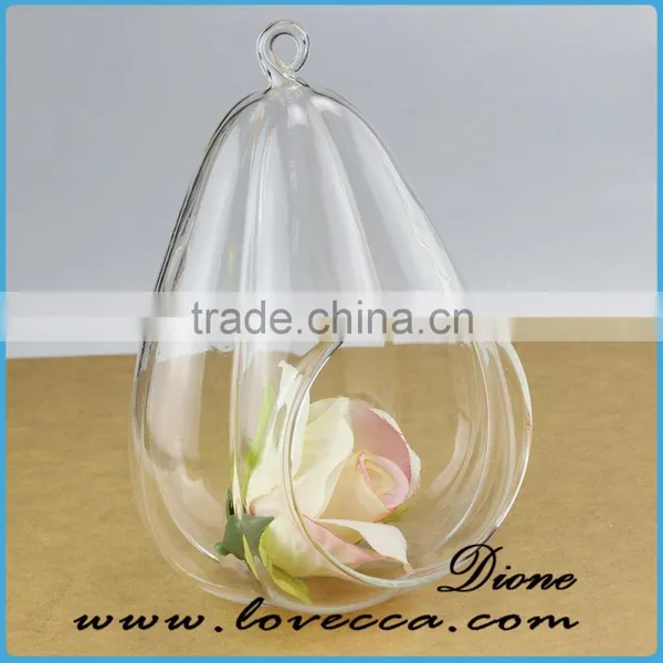 Hanging Glass Terrarium/ Clear Glass Terrarium Globe/ Glass Ball Terrarium photo-4