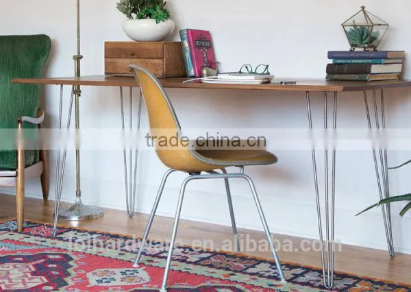 China Manufacturer 3 Rod 28 Inch Stainless Steel Metal Hairpin Leg photo-3