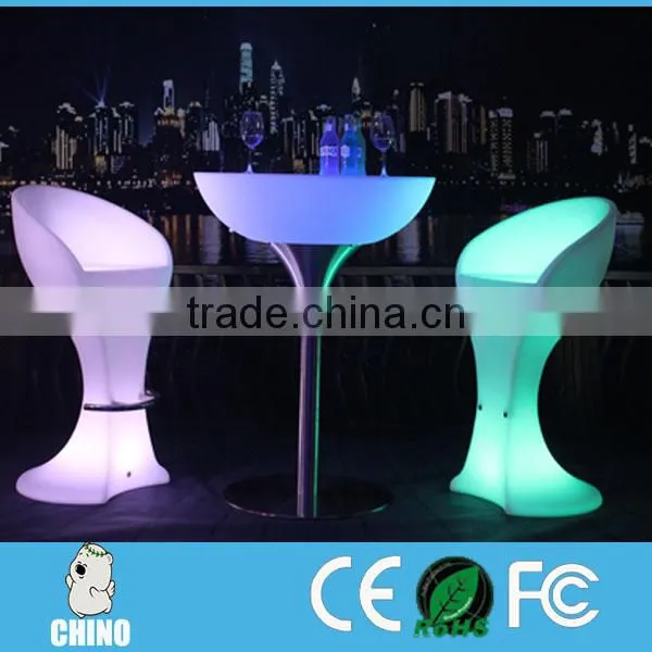 High Led Cocktail Table Metal Table With Chair for Event photo-3