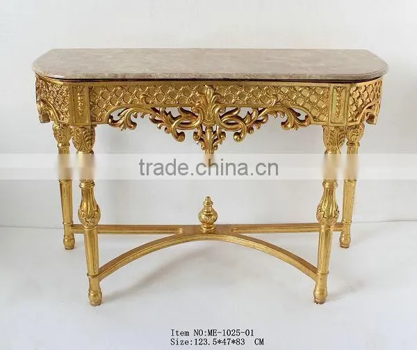 Living Room Furniture Antique Silver Console Table With Mirror photo-3