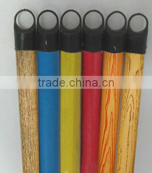PVC Coated Broom Stick Wooden Mop Handle Made in Guigang China photo-5