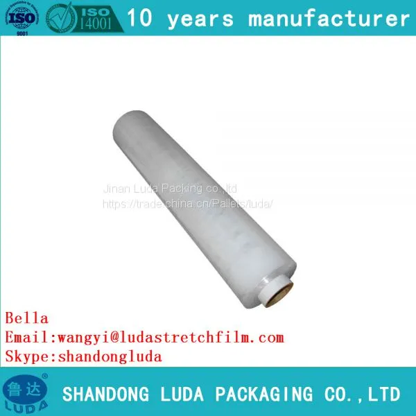 Factory Wholesale Anti Tear Hand PE Plastic Packaging Stretch Wrap Film Roll photo-3