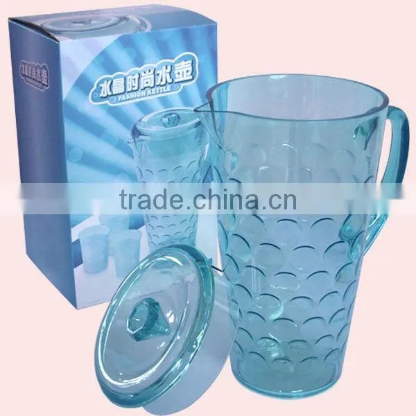 2.0L Super Capacity Plastic Crystal Cooler Water Jug With Handle and Lid photo-2