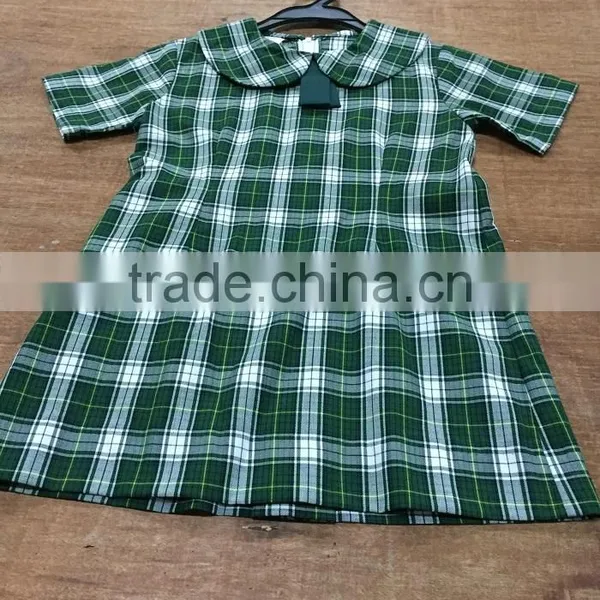 primary school uniform designs kids check fabric school girls pinafore