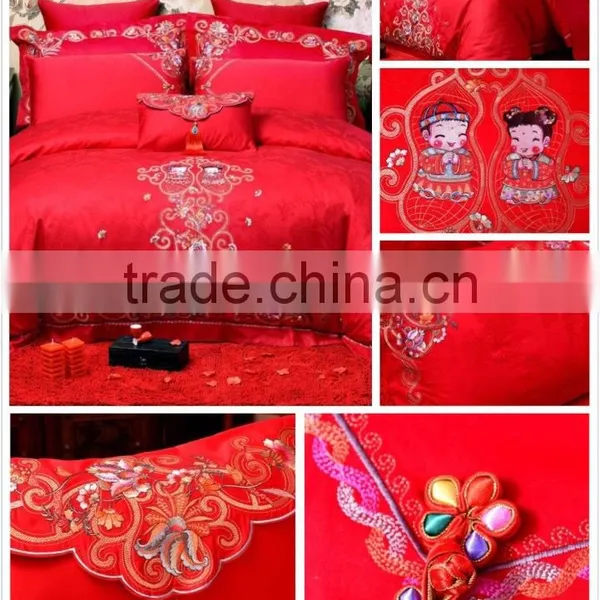 Jacquard Satin Cotton Bedding Set Bedding Sets for Wedding photo-6