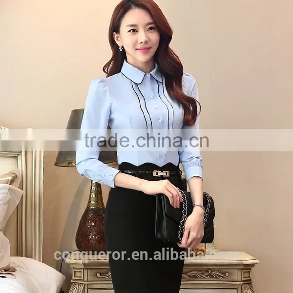 Business Women Made to Measure Fine Cotton Shirt photo-3