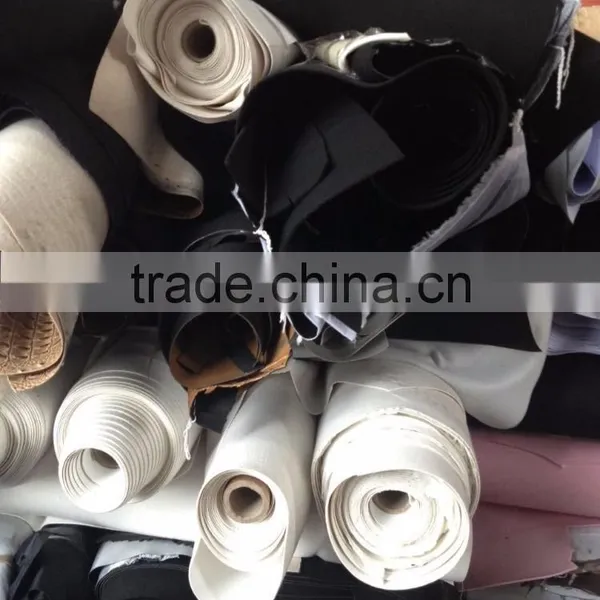 China PVC Sponge Leather C Grade Stock Lot For Sofa photo-2